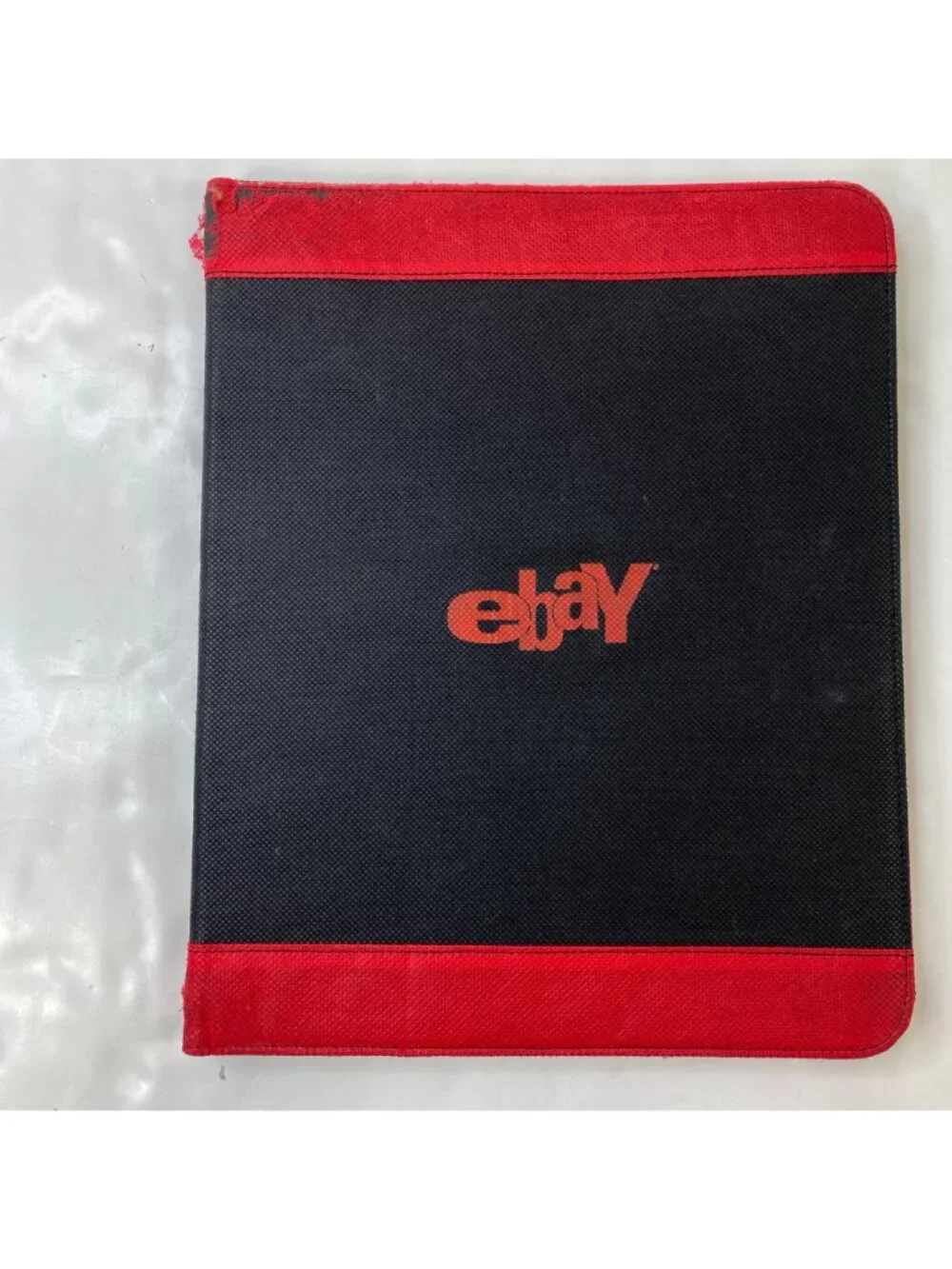 Ebay Portfolio Padfolio Lined Notepad Pen Black Red eBayana